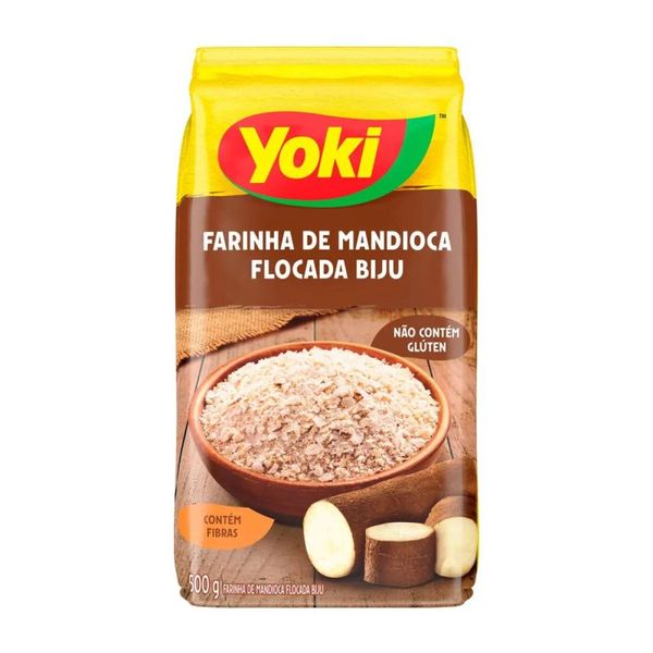 YOKI Farinha de Mandioca Flocada Biju 500g